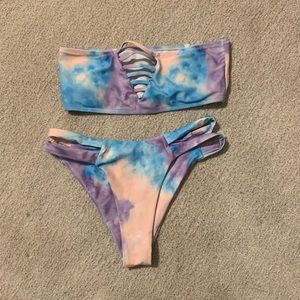 Never worn! Tie dye bathing suit